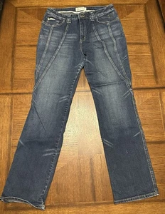 Vintage Baby Phat 16 Stretch verwaschene Jeans Akzente Y2K gerades Bein Schnurrhaare Hip Hop - Bild 1 von 7