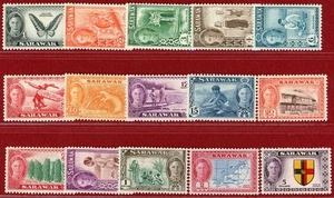 Sarawak 1950, #180-94, Mint, OG, LH, SCV $156.95 - Picture 1 of 2