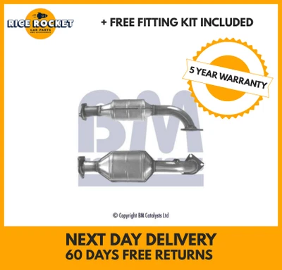Catalytic Converter Type Approved & FITTING KIT Fits MG MGTF/MGF BMCatalysts  - Image 1 of 4