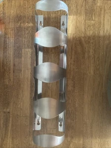 Stainless Steel Wine Rack 4 Bottle Holder Wall Mounted From IKEA - Picture 1 of 5