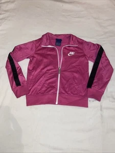 Nike Girls Track Warm Up Zip-Up Jacket Pink size small age 4–5 - Picture 1 of 13