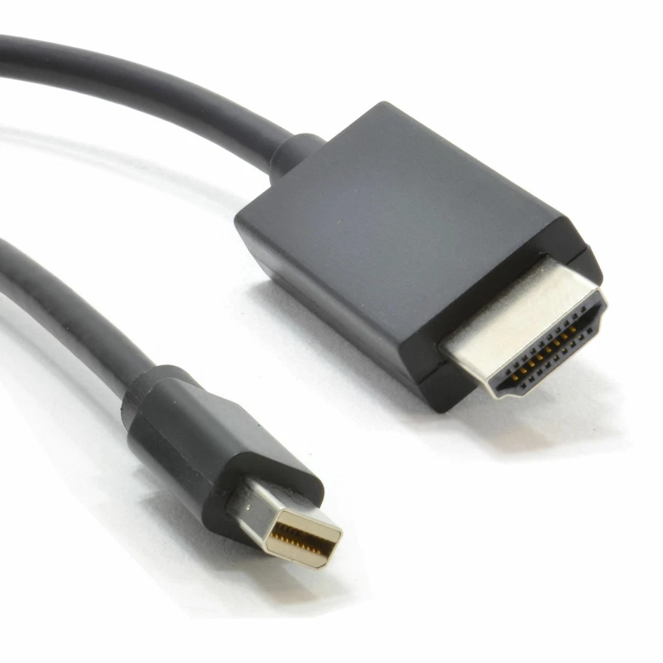 1m Mini Displayport Zu HDMI Kabel für Mac Zu TV Video & Audio Schwarz [008509] - Bild 1 von 4