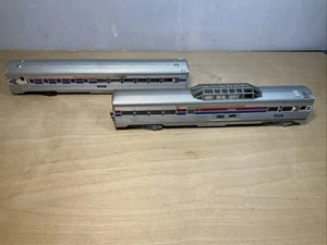 VINTAGE HO Scale AMTRAK 8039 & 9354 DOME PASSENGER & PASSENGER CAR - Picture 1 of 24