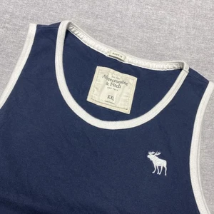 Abercrombie Fitch Shirt Herren XXL Blau Muskel Tank Top Gym Training Sport Training - Bild 1 von 10