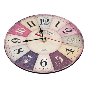 Reloj de Pared Madera Moderno Vintage Rústico Shabby Oficina Café3378 - Imagen 1 de 7