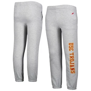 Youth League Collegiate Wear Heather Gray USC Trojans Essential Pants - Picture 1 of 3