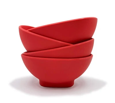 Sandwich Holders 4 Pack, Flexible Silicone Bowls for Holding Hamburgers, Slop... - Image 1 of 4