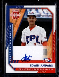 2021 Panini Elite Extra Edition Signatures Edwin Amparo #201 Auto - Picture 1 of 2