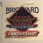1996 Brickyard 400 Indianapolis Motor Speedway Budweiser Sticker