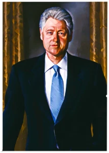 BILL CLINTON * Custom ACEO * Neuheit * PRESIDENT * Art Card * ATC - Bild 1 von 2