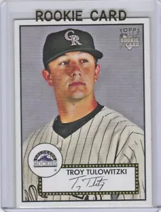 TROY TULOWITZKI RC Colorado Rockies ROOKIE CARD Topps 52' Style New York Yankees - Foto 1 di 2