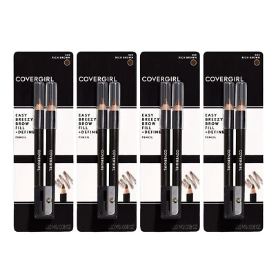CoverGirl Easy Breezy Brow Fill + Define Eyebrow Pencils (Lot of 4) 505 - Image 1 of 2