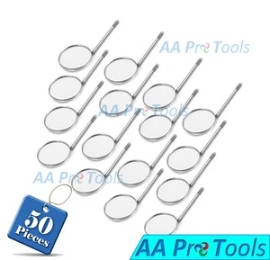 50 Pcs Dental Mouth Mirror heads Cone Socket # 5 Plain - Stainless Steel - Picture 1 of 3