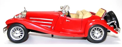 BURAGO USATO 1:20 AUTO DIE CAST MERCEDES BENZ 500 K ROADSTER 1936 ART MERCEDES 3 - Immagine 1 di 4