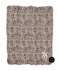 VS PINK LEOPARD Sherpa Blanket - Picture 1 of 4