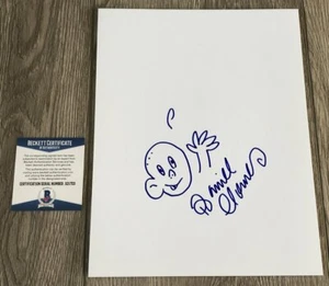 DANIEL CLOWES SIGNED ORIGINAL EIGHTBALL SKETCH DRAWING w/EXACT PROOF BECKETT COA - Picture 1 of 2