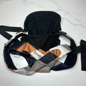 Evenflo Snugli Babytragetuch verstellbar Softshell geometrisch schwarz braun - Bild 1 von 4