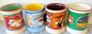 LOTE DE 4 TAZAS SURTIDAS POLAR EXPRESS CHOCOLATE CALIENTE 3D ~~AUTÉNTICAS - Imagen 1 de 7