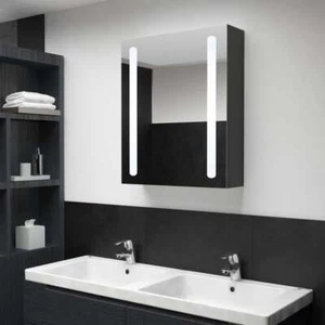 LED Lights Bathroom Mirror Cabinet Shaving Vanity Medicine Storage 50x70cm - Picture 1 of 10