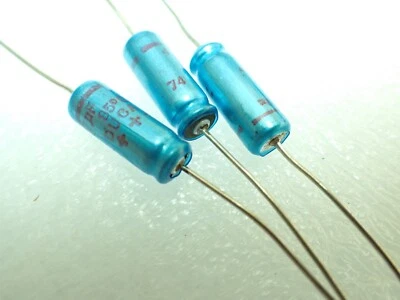 47uf 16V AXIAL ALIMINIUM CAPACITORS (X3 PER SALE) DUCATI ITALY UKSTOCK