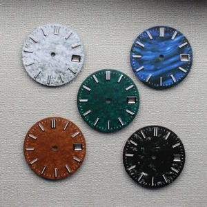 28.5MM Snowflake Luminous Watch Dial for NH35/36 - Picture 1 of 7