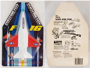 TOOTSIETOY F-16 FIGHTER JET-BRAND NEW/FACTORY SEALED-DIE-CAST & PLASTIC-1977 - Picture 1 of 7