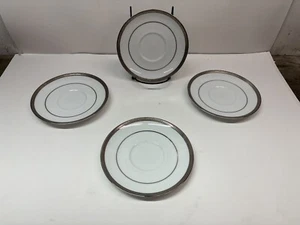 Charter Club GRAND BUFFET CLASSIC PLATINUM Saucer  Plates 6.5" Qty (4) - Picture 1 of 9