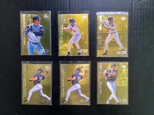 1999 Upper Deck Baseball Black Diamond Triple Diamond Lot 6 Cards Mint - Picture 1 of 2
