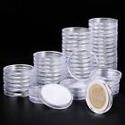 60P Clear Plastic Coin Capsules, Silver Dollar Coin Holder, 40Mm Silver Coin fre
