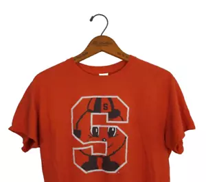 Vintage Syracuse University T-Shirt Otto Orange Mascot Size Medium Short NCAA FB - Picture 1 of 10