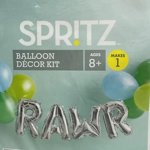 RAWR Geburtstag Party Deko Ballon Girlande Set Spritz 12 Teile NEU - Bild 1 von 7