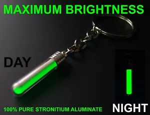 HELLSTER Schlüsselring Glow in the Dark Geld kaufen kann! Strontium Aluminat rein! EDC - Bild 1 von 6
