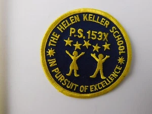HELEN KELLER SCHOOL VINTAGE PATCH BADGE PURSUIT OF EXCELLENCE PS 53X CREST - Bild 1 von 4