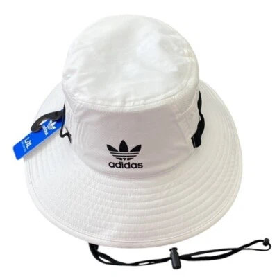 Adidas Originals лямки Boonie шляпа размер L/XL новый белый унисекс недостаток - Изображение 1 из 4