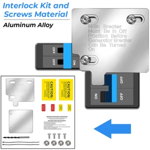 100 AMP Generator Interlock Kit For Eaton or Siemans ITE Generator #WR 78 Model - Picture 1 of 11