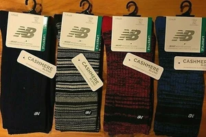 New Balance COTTON CASHMERE blend Socks Lifestyle CREW Socks Men Sz Large L $13 - Picture 1 of 25