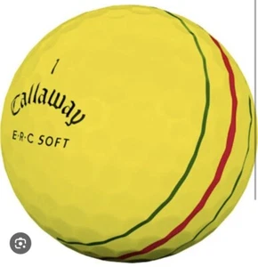 12 pelotas de golf blandas Callaway Triple Track/ERC amarillas 4A - Imagen 1 de 3