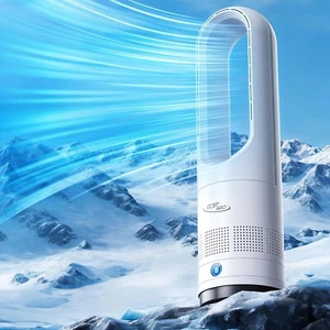 Tower Fans for Bedroom - Bladeless Tower Pedestal Fan with Remote, 90° Oscillati - Picture 1 of 5