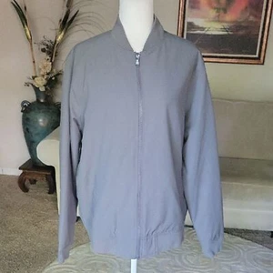 Banana Republic Men's Gray Bomber Jacket Size L - Picture 1 of 14