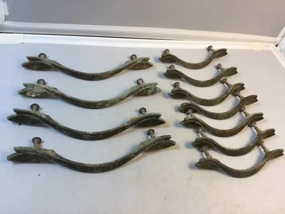 Vintage mid century modern drawer pulls brass #321 - Image 1 of 4