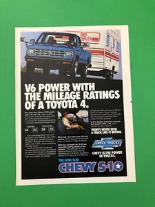 1982 CHEVROLET S-10 S 10 ORIGINAL VINTAGE PRINT AD ADVERTISEMENT - Picture 1 of 1
