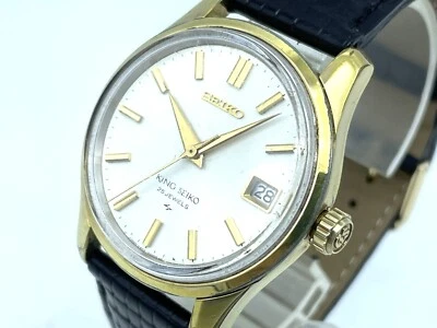 Vintage KING SEIKO Hand Winding SGP Gold Bezel Watch New band 4402-8000 25Jewels - Image 1 of 4