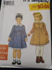 NEW UNCUT Simplicity #7919 dress and pinafore pattern size A 3,4,5,6 - Picture 1 of 1