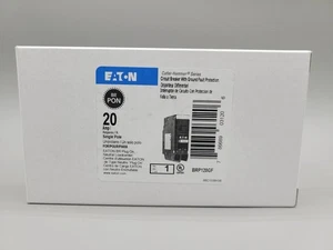 NUEVO Disyuntor Eaton BRP120GF 20A 120/240V 1 polo GFCI enchufable neutro - Imagen 1 de 2