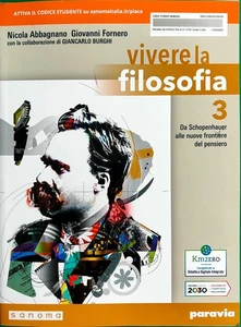 Libro Vivere la Filosofia Vol. 3 Schopenhauer Nuove Frontiere Pensiero Abbagnano - Foto 1 di 2