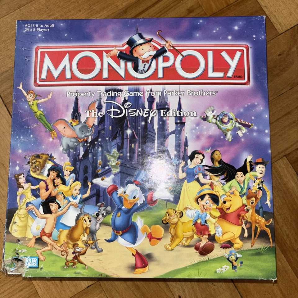 Monopoly The Disney Edition  2001 Parker Brothers Vintage Board Game  - Image 1 of 4