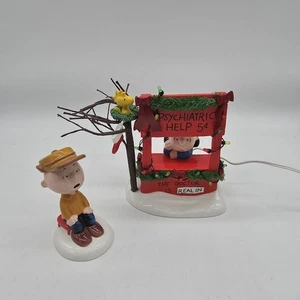 Dept 56 Peanuts “Christmas Spirit - 5 Cents” Lucy Dr & Charlie Brown 2 Pc Set - Picture 1 of 14