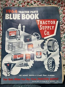 1964 Tractor Parts Blue Book Vintage Supply Catalog Farm Store - Picture 1 of 13