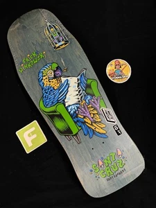RARE Eric Winkowski Bird Cage Parrot Santa Cruz Shaped Skateboard Deck In Shrink - Picture 1 of 7