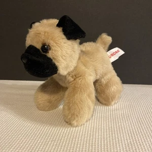 Aurora Pug Dog Plush Stuffed Animal Toy 5 inches Tall - Picture 1 of 8